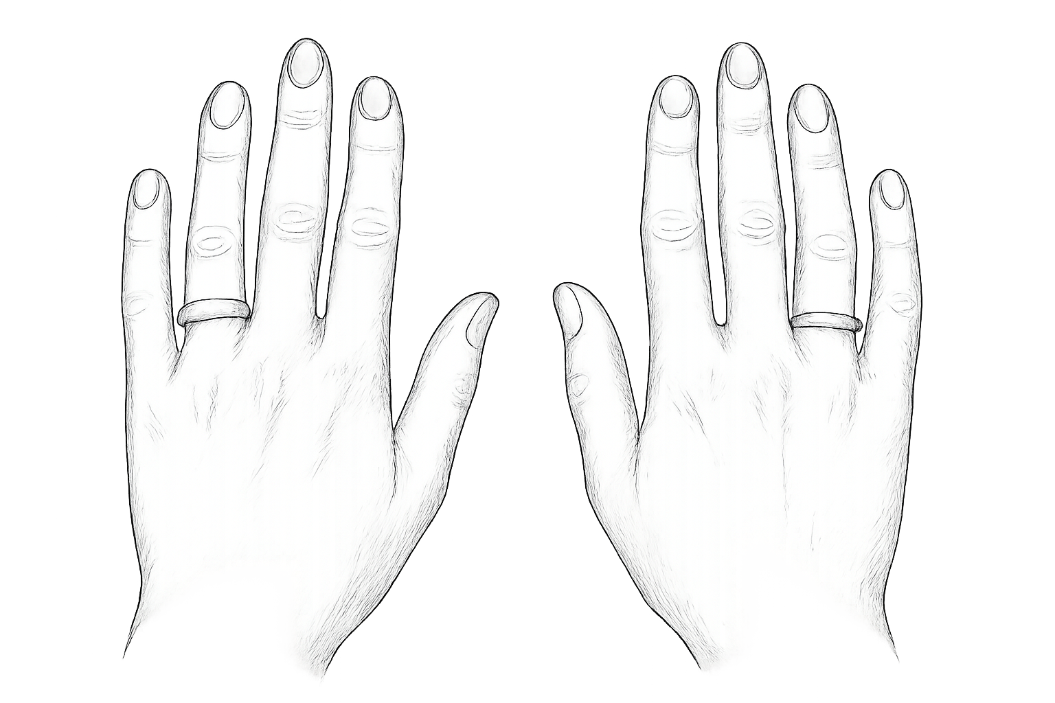Anillo de boda en la mano derecha, divorcio