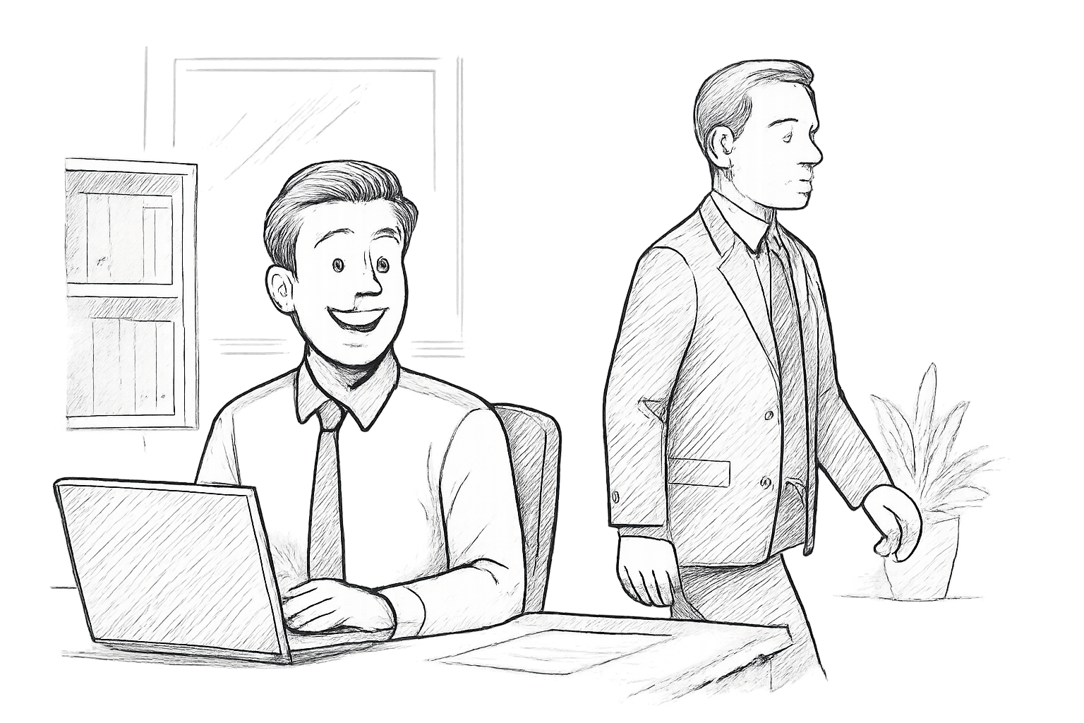 Compañero de trabajo falsamente amable