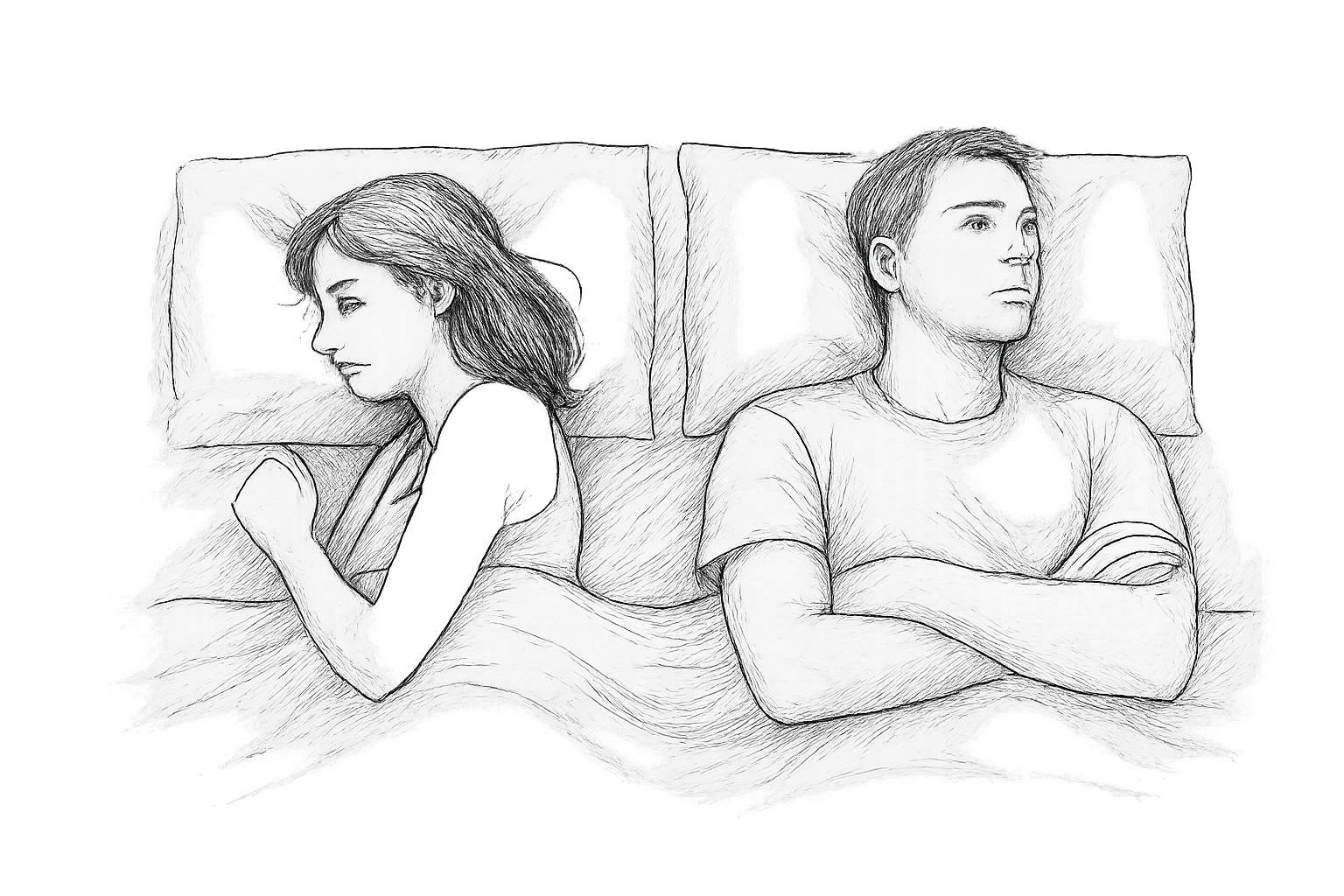 Dormimos juntos, pero él no me besa