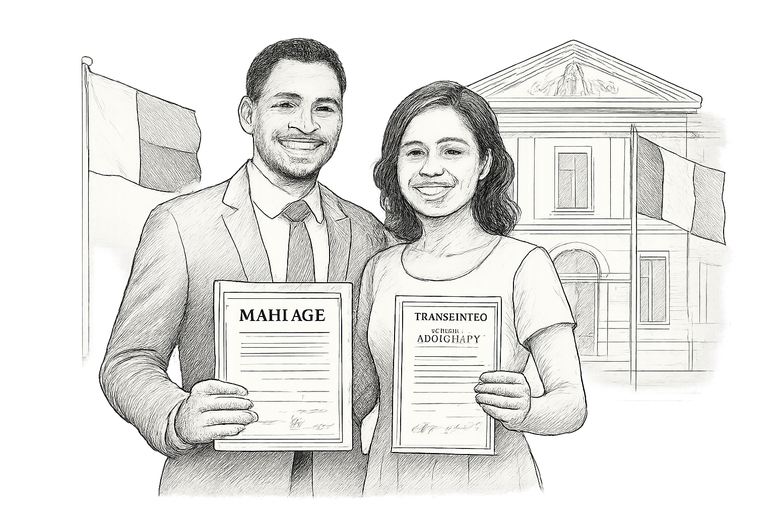 Testimonio de matrimonio franco-malgache