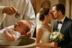 Bautismo y boda el mismo día: cómo organizar una doble celebración religiosa sin complicaciones